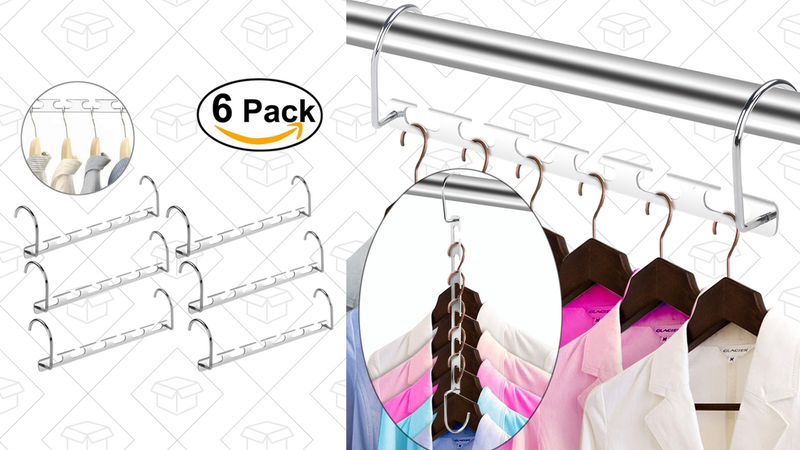 WINOMO Wonder Magic Clothes Hangers Metal Set of 6, $9 with code HANGERW6